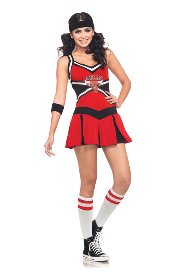 Uniform Costumes Chicago Bulls Cheerleader Dress - Click Image to Close